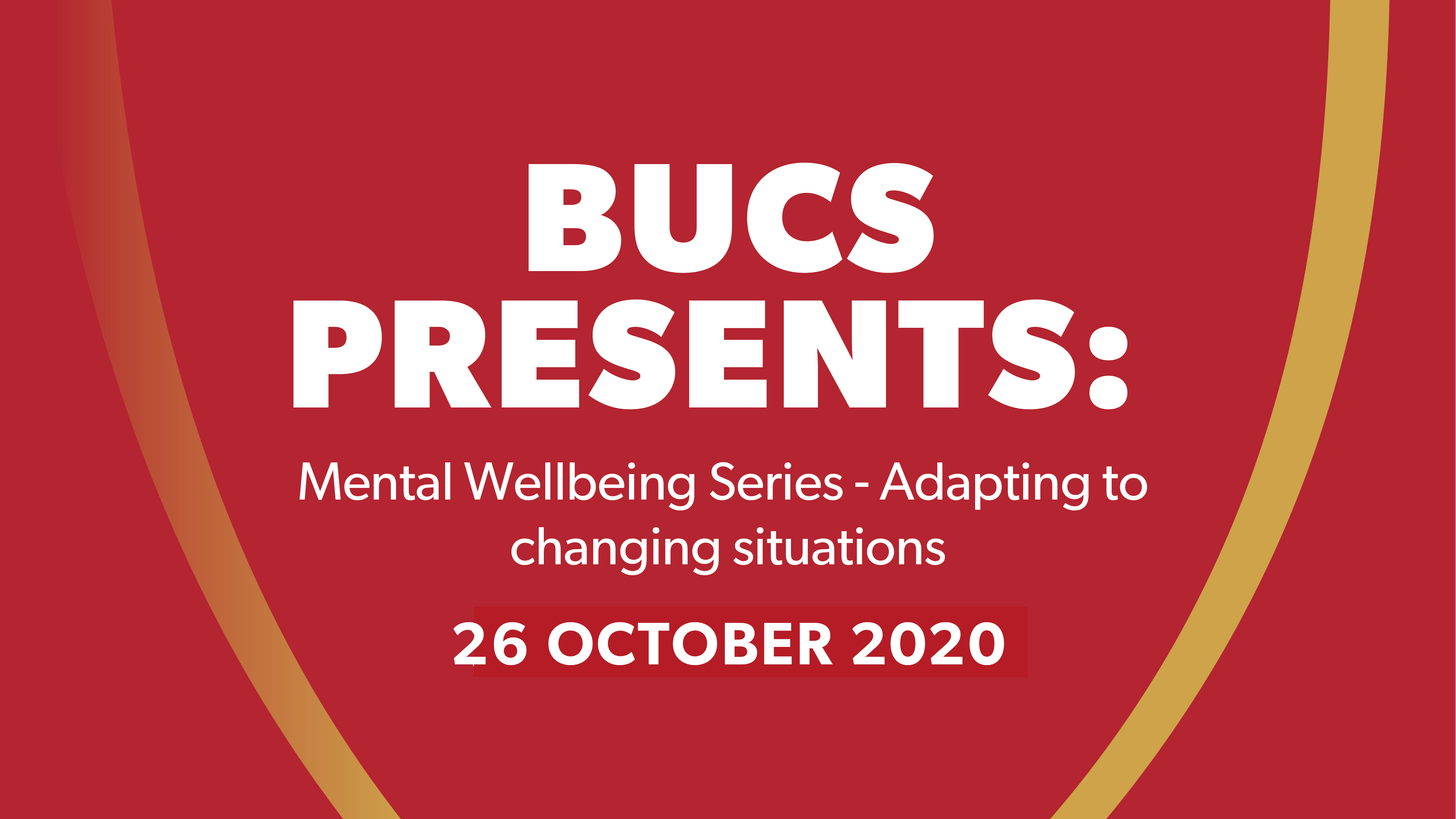 BUCS Mental Health Series: Session 3