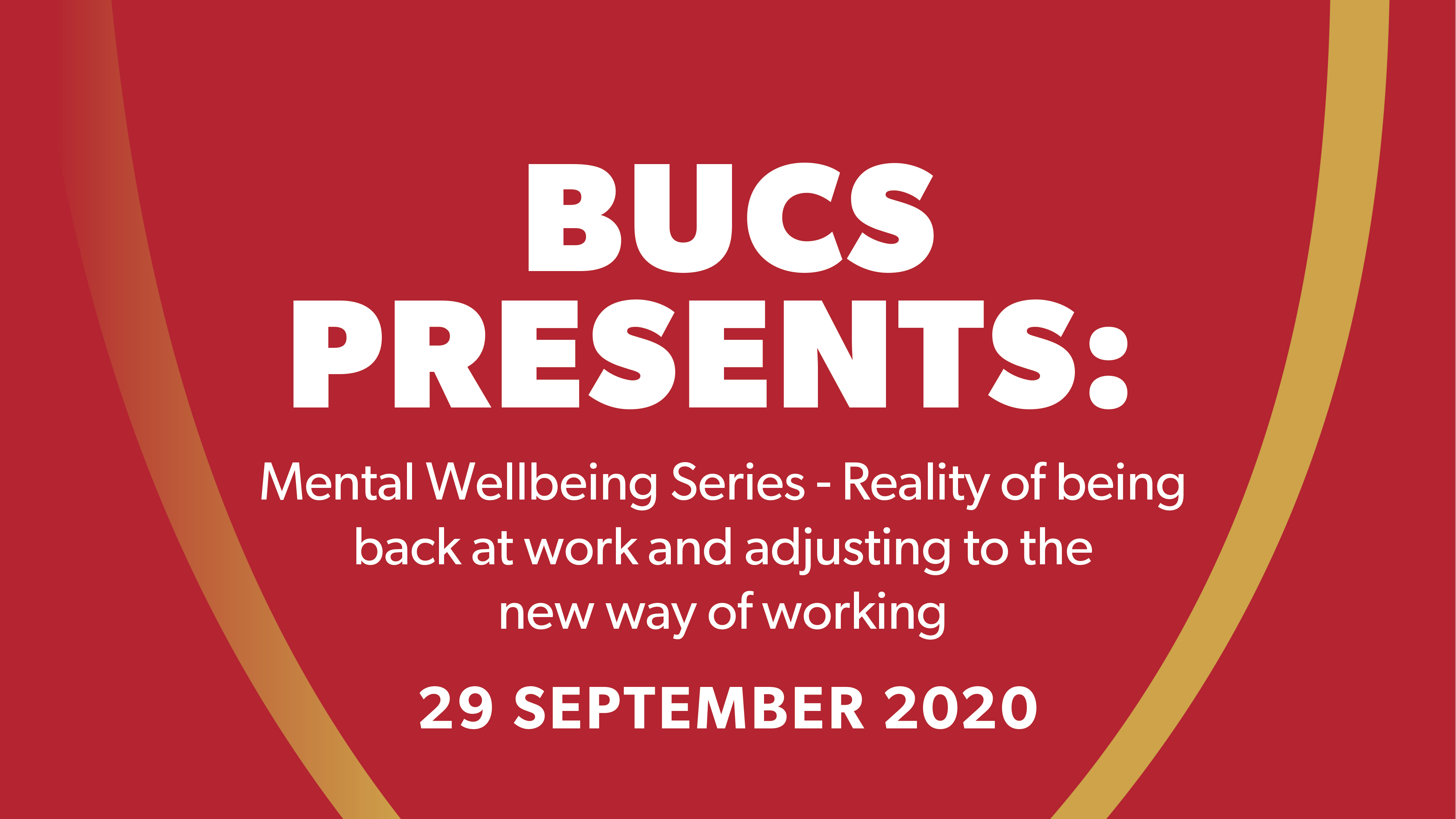 BUCS Mental Wellbeing Series: Session 2